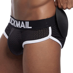 Slip JockMail Mesh con Rellenos Delantero y Trasero - AMERICAN TOP UNDERWEAR