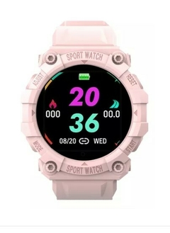 Reloj Inteligente Fd68 Smartwatch Usb Deportivo Pantalla Led Rosa - comprar online