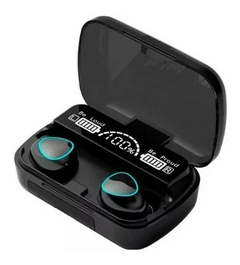 AURICULARES IN EAR INALAMBRICO BLUETOOTH M10 con Cargador Portatil NEGRO - comprar online