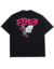 Camiseta Oversized Fire Finger Board - Preto