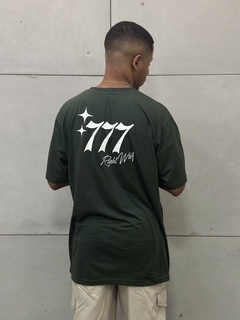 Camiseta Oversized “777 Right Way” - Verde - loja online