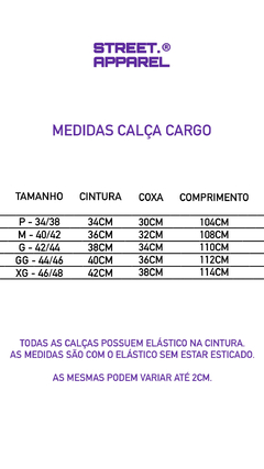 Imagem do Calça Cargo Sarja - Preta