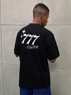 Camiseta Oversized “777 Right Way” - Preta - Street Apparel