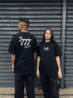 Imagem do Camiseta Oversized “777 Right Way” - Preta