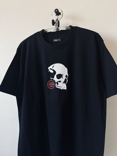 Camiseta Oversized Skull Preta - Halloween Drop - comprar online