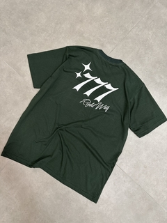 Camiseta Oversized “777 Right Way” - Verde - comprar online