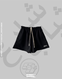 Shorts de Moletom Cursive Logo - Preto - loja online