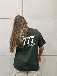 Imagem do Camiseta Oversized “777 Right Way” - Verde