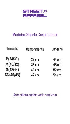 Shorts Cargo “S.A Logo” - Preto/Roxo na internet