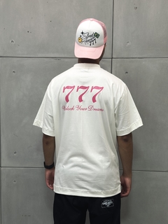 Camiseta Oversized 777 Unlock Your Dreams - Off White na internet