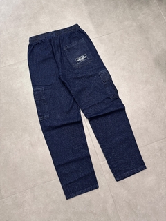 Calça Cargo Jeans - Dark Jeans - comprar online