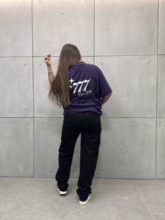 Imagem do Camiseta Oversized “777 Right Way” - Roxa