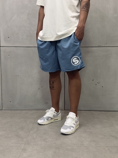 Shorts S Logo - Azul Bebê