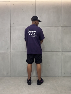 Camiseta Oversized “777 Right Way” - Roxa - Street Apparel