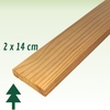 Tábua de Pinus Natural Com Nó 2 x 14 x 300 cm