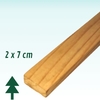 Ripa de Pinus Natural Com Nó 2 x 7 x 400 cm