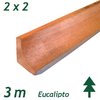 Meia Cana de Eucalipto 2 x 2 x 300 cm