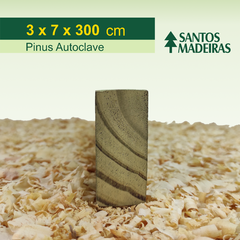 Ripa de Pinus Tratado (Autoclave) Com Nó 3 x 7 x 300 cm na internet