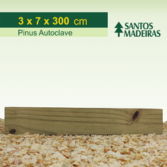 Ripa de Pinus Tratado (Autoclave) Com Nó 3 x 7 x 300 cm - loja online