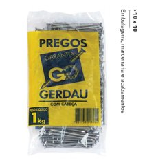 Pregos Polidos com cabeça 10 x 10