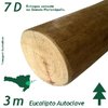 Viga de Eucalipto Autoclave Diâmetro de 7 x 300 cm - comprar online