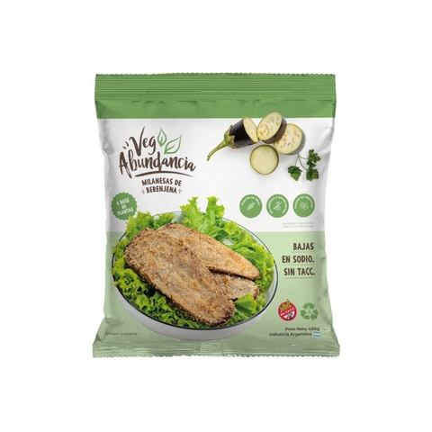 Milanesa de Berenjena x 480g - Veg Abundancia