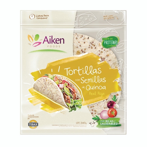 Tortillas de Quinoa Real Roja x 240g - Aiken