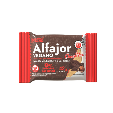 Alfajor Vegano Mousse de Avellanas x 50g - Animal Kind