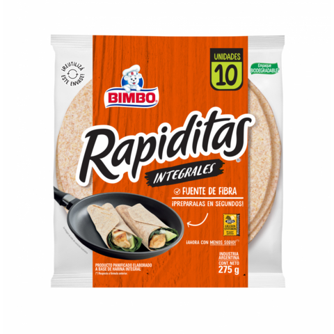 Rapiditas Integrales (10u) x 275g - Bimbo