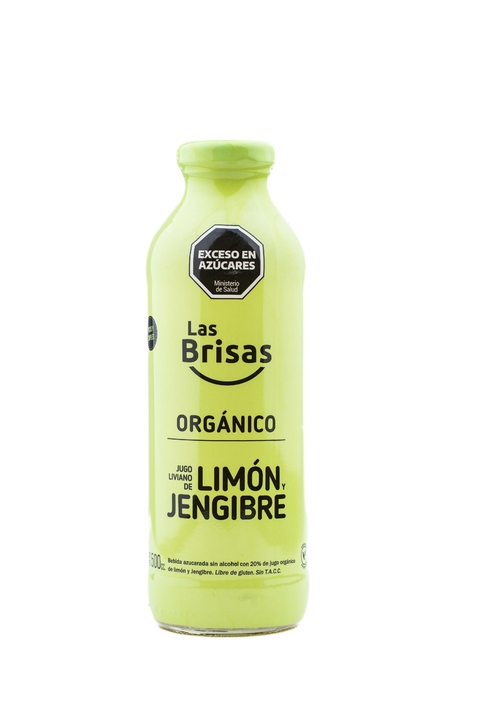 Jugo Liviano Organico Limon con Jengibre x 500ml - Las Brisas