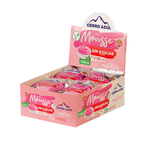 Alfajor Mousse de Fresas Sin Azucar x 55g - Cerro Azul