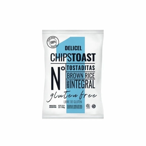 Chipstoast de Arroz Integral x 110g - Delicel