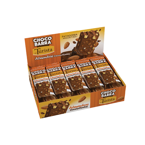 ChocoBarra Chocolate con Leche y Almendras x 20g - Del Turista