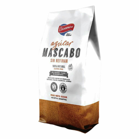 Azucar Mascabo Sin Refinar 100% Natural x 500g - Dicomere