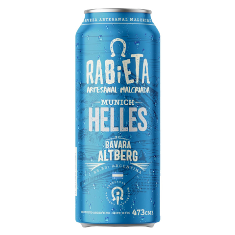 Cerveza Artesanal Helles Munich x 473ml - Rabieta