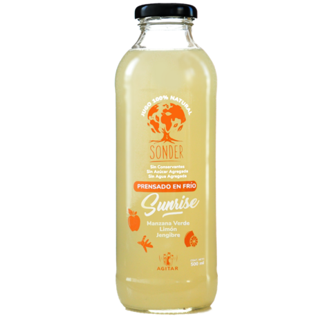 Jugo Sunrise (Manzana Verde, Limon y Jengibre) x 500ml - Sonder