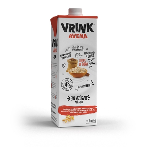 Bebida de Avena Sin Azucar x 1l - Vrink