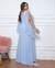 Vestido Longo Plus Size Azul Serenity Stela na internet