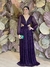 Vestido Longo em Lurex Roxo Flávia