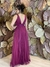 Vestido Longo Ciça em Tule Fúcsia - loja online