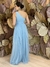 Vestido Longo em Tule Azul Serenity Brunela - loja online