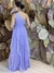Vestido Longo em Tule Azul Lavanda Brunela - loja online
