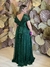 Vestido Longo Plus Size em Lurex Maressa Verde Esmeralda - Emporium Carolina