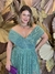 Vestido Longo Plus Size em Lurex Maressa Verde Oliva na internet