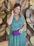 Vestido Longo Plus Size em Lurex Maressa Verde Oliva