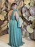 Vestido Longo Plus Size em Lurex Maressa Verde Oliva na internet