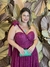 Imagem do Vestido Longo Plus Size em Lurex Maressa Fúcsia