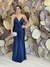 Vestido Longo Azul Marinho Marcela - comprar online