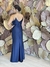 Vestido Longo Azul Marinho Marcela - loja online