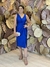 Vestido Midi Muriel Azul Royal/Azul Bic - comprar online